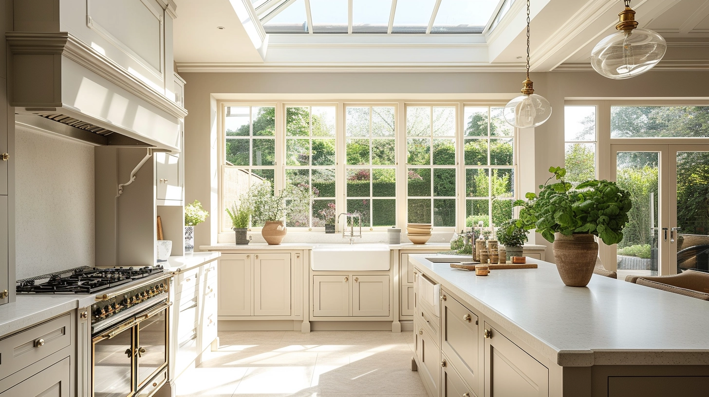 natural lighting in luxury home for ambient kitchens